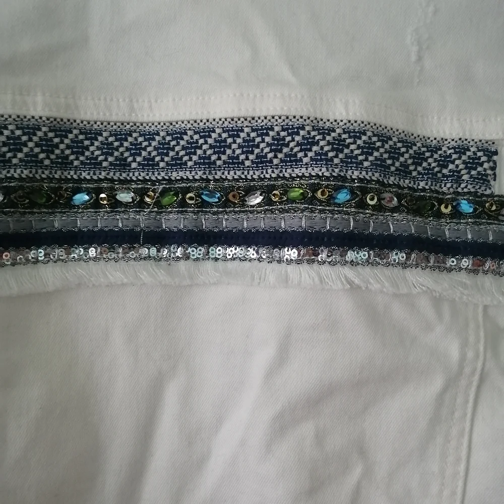 ESQUALO Jean Jacket with Sparkling Accents - Picture 8 of 10